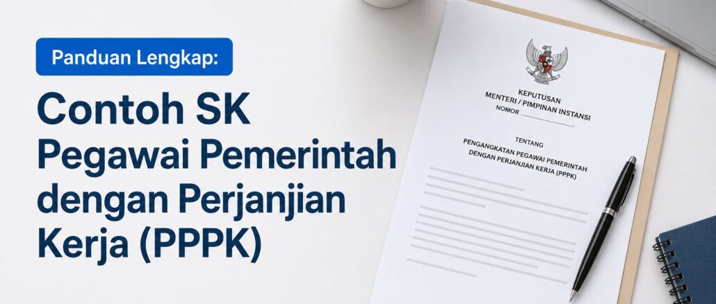 contoh sk pegawai pemerintah dengan perjanjian kerja pppk
