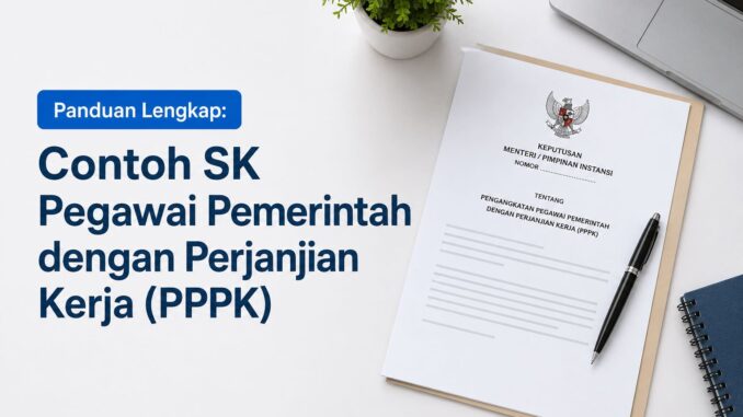 contoh sk pegawai pemerintah dengan perjanjian kerja pppk