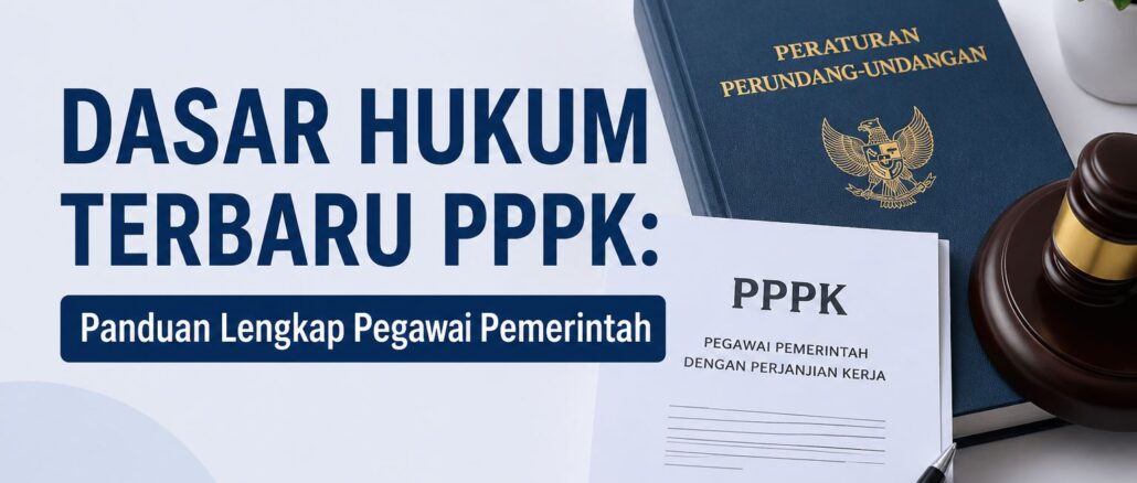 dasar hukum yang mengatur pegawai pemerintah dengan perjanjian kerja adalah