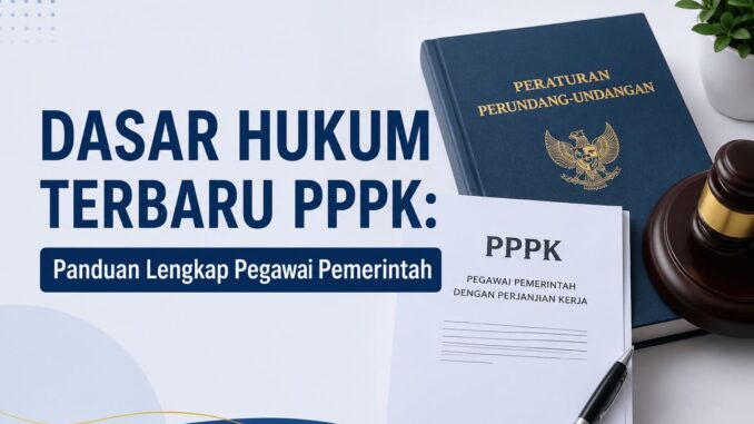 dasar hukum yang mengatur pegawai pemerintah dengan perjanjian kerja adalah