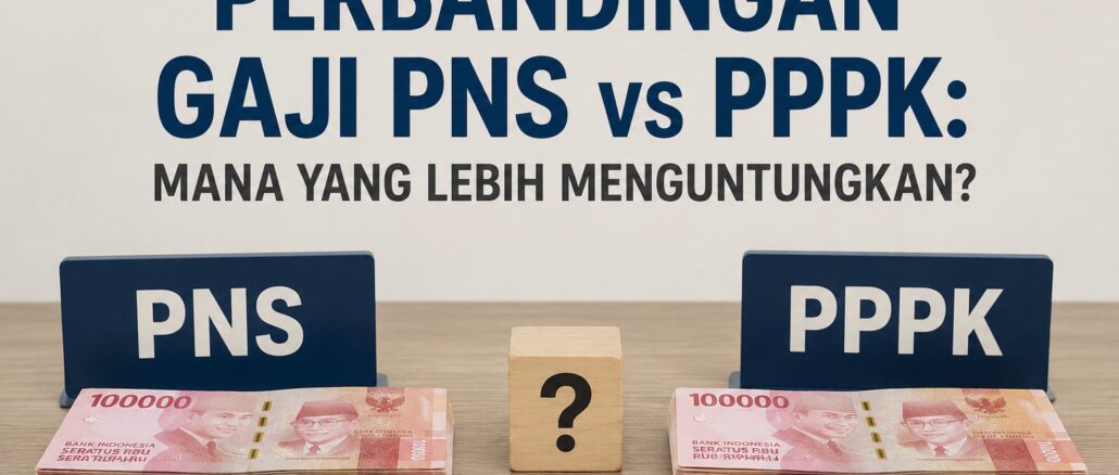 gaji pegawai pemerintah dengan perjanjian kerja