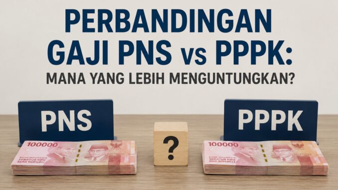 gaji pegawai pemerintah dengan perjanjian kerja